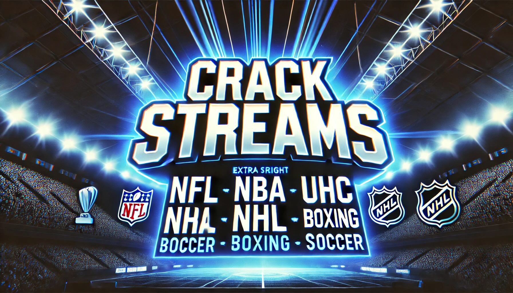 CrackStreams live sports streaming banner - Watch free NFL, NBA, and more